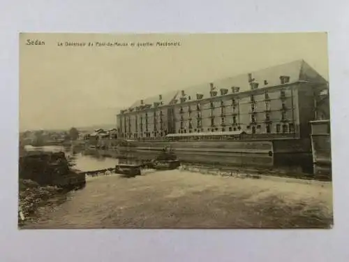 Alte AK Sedan Le Deversoir du Ponte de Meuse… [aP647]