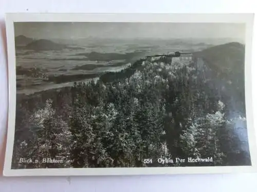 Alte AK Oybin Blick nach Böhmen [aL59]