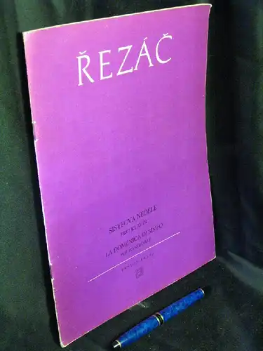 Rezac, Ivan: Sisyfova nedele : pro Klavir (1967). 