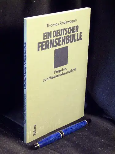 Radewagen, Thomas: Ein deutscher Fernsehbulle - Trimmel - der 'Tatort'-Star und seine Mediengenese - Eine vergleichende Untersuchung von Werremeiers Kriminal-Romanen und 'Tatort'-Drehbüchern - aus der Reihe: Preprints zur Medienwissenschaft - Band: 3. 