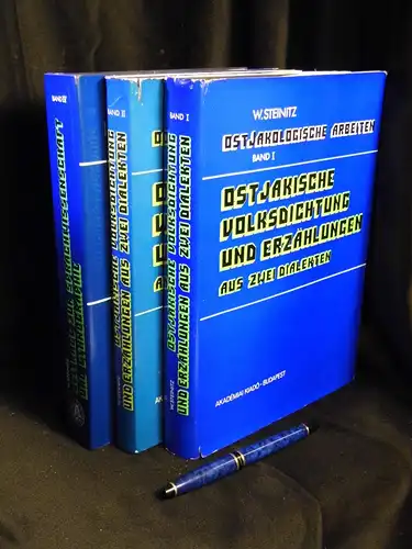 Steinitz, Wolfgang: Ostjakologische Arbeiten. Band I-II, IV (3 von 4 Bänden) - Band I: Ostjakische Volksdichtung und Erzählungen aus zwei Dialekten:  Texte. + Band...