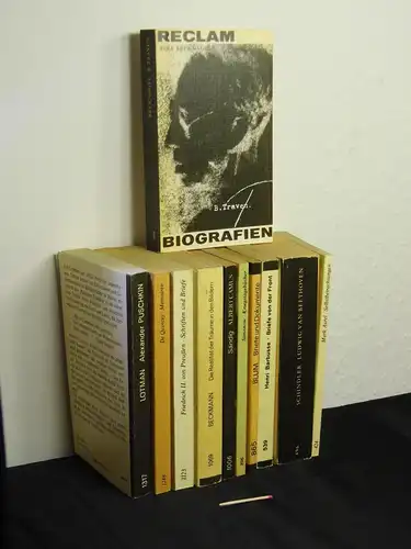 (Sammlung) Reclam Biografien und biographische Schriften wie Briefe, Tagebücher, Autobiografien, Memoiren etc. (14 Bücher). 