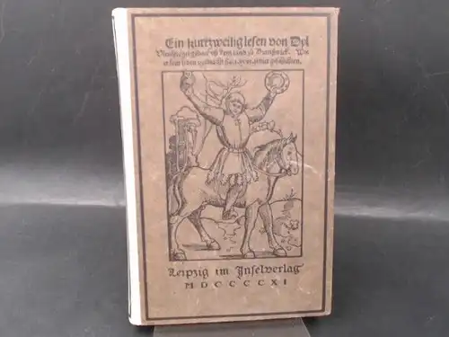 Schröder, Edward (Gw.): Ein kurtzweilig lesen von Dyl Ulenspiegel. 