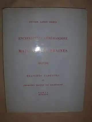 Sirjean, Dr. Gaston: PREMIERE MAISON DE BOURGOGNE *. 