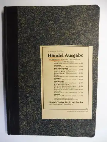 Hofmeister, Friedrich: Hofmeisters Jahresverzeichnis 1941. Verzeichnis sämtlicher Musikalien, Musikbücher, Zeitschriften, Abbildungen und plastischen Darstellungen, die in Deutschland und in den deutschsprachigen Ländern erschienen sind. Werke...