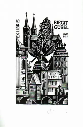 Kalaschnikow, Anatoli: Ex Libris von Birgit Göbel. 