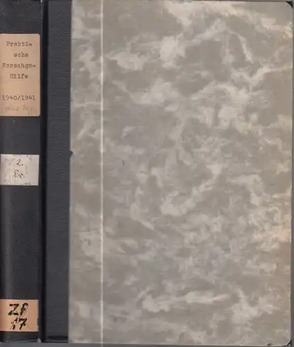 Praktische Forschungshilfe: Praktische Forschungshilfe : Das Suchblatt für alle Fragen der Sippenforscher. 2 Bände mit kompletten Jahrgängen 13 und 14, 1936 und 1937 sowie 1940 und 1941 mit jeweils 12 Heften. 