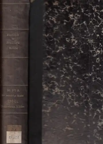 Statistik des Deutschen Reichs. / Kaiserliches Statistisches Amt: Auswärtiger Handel des deutschen Zollgebiets im Jahre 1904 - 1. Teil - Der Verkehr mit den einzelnen...