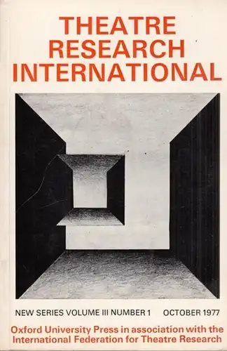 Theatre Research International: Theatre Research International New Series, Volume III Number 1. Contens D. Barnett: The Performance Practice of Acting: The Eigheenth Century. Part II: The Hands. / T.J. King: The First Known Picture of Falstaff (1662): A s