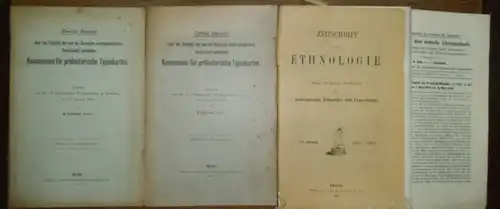 Zeitschrift für Ethnologie - Lissauer, A. / Schmidt, Hubert: Zeitschrift für Ethnologie. Organ der Berliner Gesellschaft für Anthropologie, Ethnologie und Urgeschichte. Konvolut mit 3 Heften...