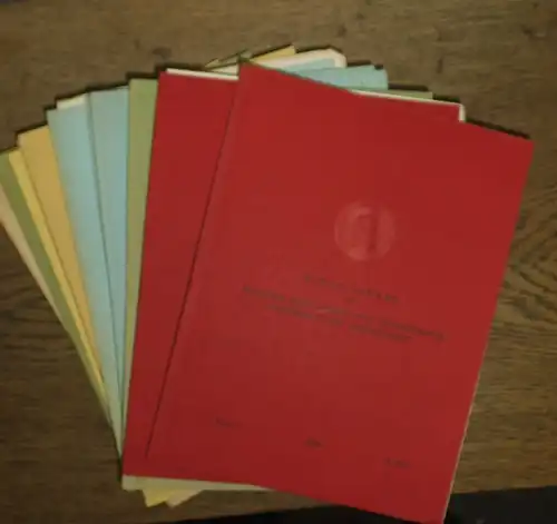 Mitteilungen der Berliner Gesellschaft für Anthropologie, Ethnologie und Urgeschichte. - Pohle, Hermann (Hrsg.): Mitteilungen der Berliner Gesellschaft für Anthropologie, Ethnologie und Urgeschichte. Konvolut mit 11...