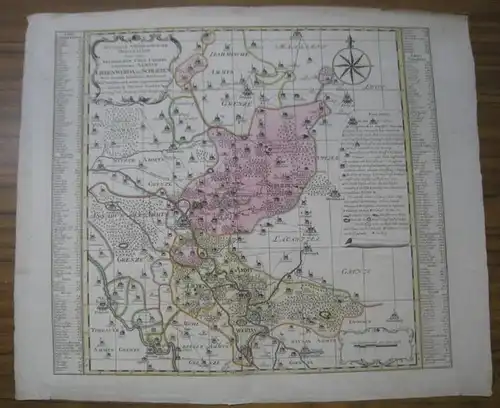 Liebenwerda und Schlieben. - Schenk, Petrus: Accurate Geographische Delineation derer zum Saechsischen Chur Creisse gehörigen Aemter Liebenwerda und Schlieben. Nebst darinnen befindlichen Staedten und Dorff...