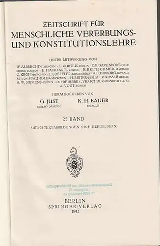 Zeitschrift für [angewandte Anatomie und] Konstitutionslehre.  - Herausgegeben von J. Tandler, A. Frhr. Von Eiselsberg, A. Kolisko, F.Martius, F. Chvostek, H. Braus, E.Kallius, G...