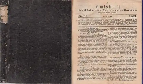 Amts-Blatt der Königlichen Regierung zu Potsdam und der Stadt Berlin: AmtsBlatt der Königlichen Regierung zu Potsdam und der Stadt Berlin. (Früher: Amtsblatt der Königlichen Kurmaerkischen...