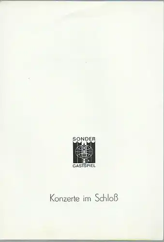 Konzerte im Schloß. - Eszter Perenyi. - Ilona Prunyi. - Msija Gogaschwili: Sondergastspiel:  Eszter Perenyi, Violine mit Ilona Prunyi am 27. Oktober 1988 und...