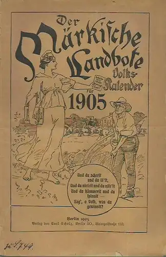 Mark Brandenburg: Der Märkische Landbote. Volkskalender für 1905. 