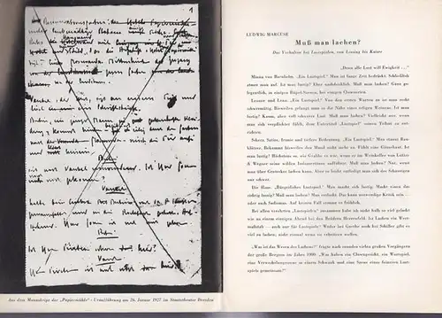 Berlin Schloßparktheater. - Boleslaw Barlog (Intendanz) . - Georg Kaiser: Papiermühle. Spielzeit 1958 / 1959, Heft 75. Inszenierung: Walter Henn. Mit u. a.: Hans Caninenberg...