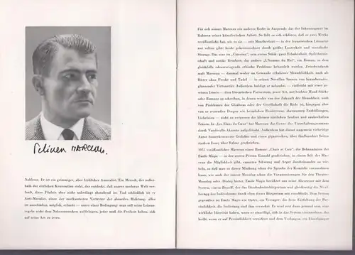 Schlossparktheater Berlin. - Boleslaw Barlog (Intendanz). - Marceau, Felicien: Das Ei. Spielzeit  1957 / 1958. Heft 69.  Inszenierung und Bühnenbilder: Willi Schmidt. Mit...