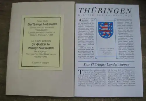 Heß, Peter / Boblenz, Frank. - Landeszentrale für politische Bildung (Hrsg.): Das Thüringer Landeswappen (Peter Heß) / Boblenz: Zur Geschichte des Thüringer Landeswappens (= Blätter zur Landeskunde). 