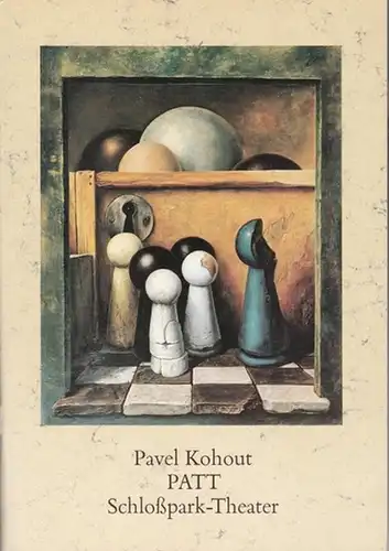 Schloßparktheater Berlin. - Heribert Sasse (Intendanz). - Kohout, Pavel: Patt. Programmheft. Spielzeit 1987 / 1988. URAUFFÜHRUNG. Insz.: Dietmar Pflegerl, mit u.a.: Hans Quest, Eva-Katharina Schultz, Erich Schellow. 