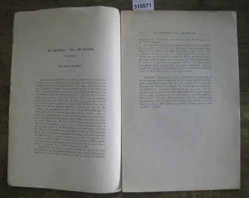 Goeller, Emil: Eine jakobitische 'vita' des Nestorius. (Teilabdruck, höchstwahrscheinlich  aus "Zeitschrfit für die Kunde des christlichen Orients"). 