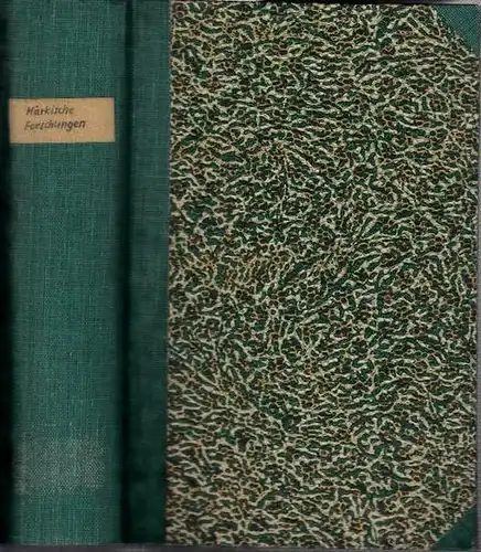 Märkische Forschungen. - F. Sotzmann / L. v. Ledebur / J. F. Voigt / w. Stappenbeck / Adolph Friedrich Riedel / F. A. Voßberg /...