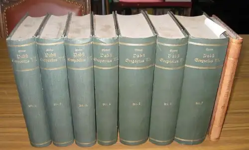 Gregor VII. (ca. 1025 - 1085) - August Friedrich Gfrörer / H. Ossenbeck: Pabst Gregorius VII. und sein Zeitalter. Komplett in 7 Bänden plus Namen- und Sachregister. 