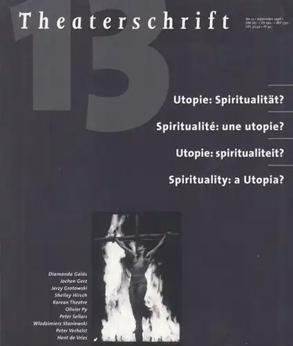 Theaterschrift.- Hugo de Greef, Marianne van Kerkhoven, Petra Serwe u.a: Theaterschrift Nr. 9: Theater und Musik / Theatre and Music / Théatre et Musique / Theater en Muziek. 