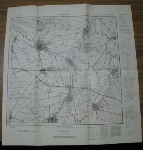 Osterwieck. - Reichsamt für Landesaufnahme: Osterwieck. 1 : 25 000. 4 cm Karte. - Meßtischblatt 4030. 