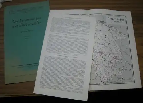 Peßler, Wilhelm: Volkstumsatlas von Niedersachsen. Lieferung 5 ( Schlußlieferung ). - Veröffentlichungen der Historischen Kommission Niedersachsen, XIV. - Mit 4 Karten im Maßstab 1 :...