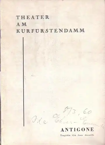 Berlin- Kufürstendammtheater  - Dr. Günter Skopnik- Direktion  (Hrsg.): Programmhefte Theater am Kurfürstensdamm im Haus der freien Volksbühne. Spielzeit 1959/ 1960. Konvolut aus 3 Heften. 