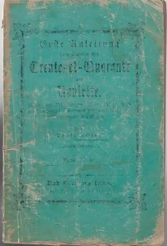 Trente et Quarante. - Roulette. - Louis Schick: Erste Anleitung zum Spielen des Trente - et - Quarante und Roulette. Nebst den Abbildungen dieser Spiele nach der  Homburger Spielbank und einer Münz-Vergleichungs-Tabelle. 