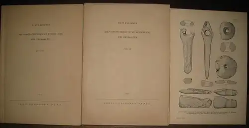 Kaufmann, Hans: Die vorgeschichtliche Besiedlung des Orlagaues. 2 Teile komplett: Katalog UND Tafeln. 