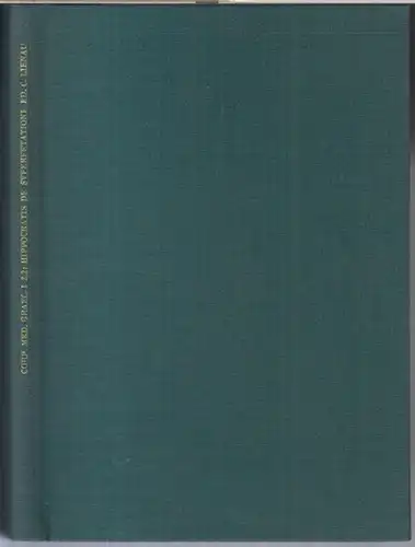 Corpus medicorum graecorum. - Hippokrates. - Herausgegeben, übersetzt und erläutert von Cay Lienau: Hippokrates über Nachempfängnis, Geburtshilfe und Schwangerschaftsleiden ( = Corpus medicorum graecorum editerunt...