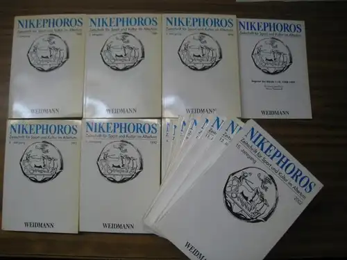 Nikephoros - Wolfgang Decker, Joachim Ebert, Ingomar Weiler (Hrsg.): Nikephoros. Jahrgänge 1 - 12 (1988 - 1999) sowie Jahrgang 15, 2002 plus Registerheft für die Bände 1-10, )1988 - 1997) - Zeitschrift für Sport und Kultur im Altertum. 