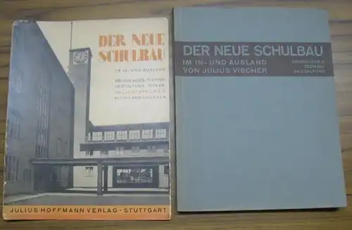 Vischer, Julius: Der neue Schulbau im In- und Ausland. Grundlagen - Technik - Gestaltung. Mit 310 Abbildungen und vier Tabellen. ( = Die Bauaufgaben der Gegenwart, herausgegeben von Herbert Hoffmann, Band II ). - Aus dem Inhalt: Literaturangaben - Die ver