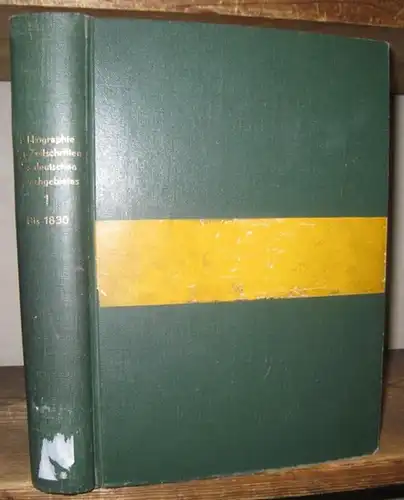 Kirchner, Joachim. - Mit einem Titelregister von Edith Chorherr: Die Zeitschriften des deutschen Sprachgebietes bis 1830 ( = Bibliographie der Zeitschriften des deutschen Sprachgebietes bis 1900 in vier Bänden, hier der Band 1 ). 