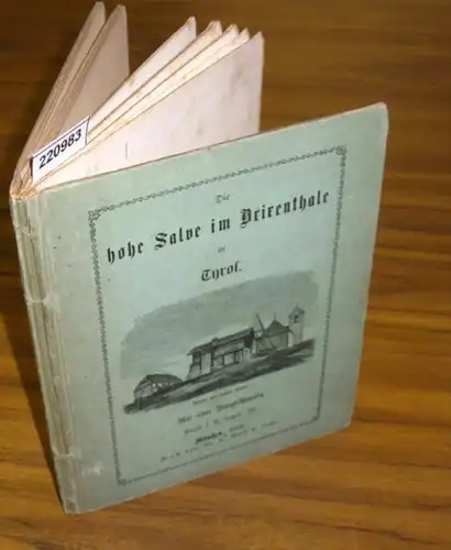 Brixen. - Vogl, Josef: Die hohe Salve im Brixenthale in Tyrol. Mit Vorwort. 