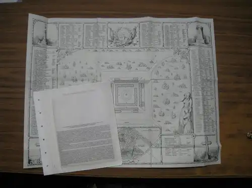 BerlinArchiv herausgegeben von Hans-Werner Klünner und Helmut Börsch-Supan. (Hrsg.). - Gezeichnet von Ottomar Erdmann: Plan des Friedhofs der März-Gefallenen im Friedrichshain, 1848. Lithographie - REPRINT...