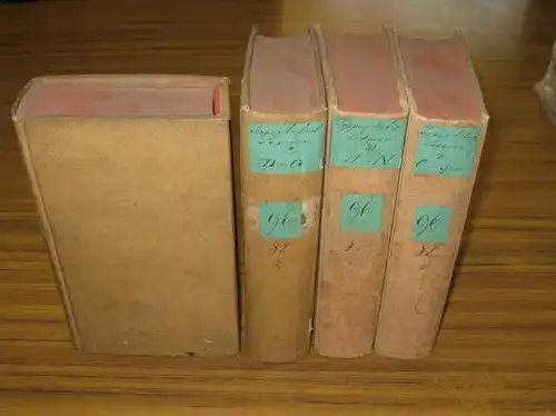 Poppe, D. Joh. Heinrich Moritz: Technologisches Lexicon. Bände 1-4 (A-c, D-G, H-N und O-Spu) [ von 5 Bdn.]. Oder genaue Beschreibung aller mechanischen Künste, Handwerke...