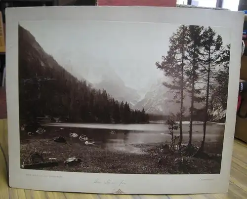 Beer, Alois ( K. K. Hof-Photograph, 1840 - 1916 ): Originale Fotografie: Klagenfurt ( am Dürrensee ). - Mit 2 Beigaben: Salzburg von Mülln / Innsbruck v. Berg Isel. 