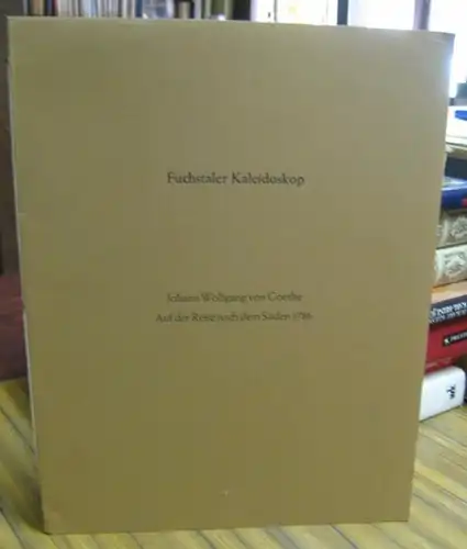 Eberlein, Klaus. - Johann Wolfgang von Goethe: J. W. Goethe auf der Reise nach dem Süden 1786. Mit einem Linolschnitt von Klaus Eberlein. - signiert ! - Motiv: Marktszene vor dem Dom St. Peter ( Fuchstaler Kaleidoskop 2 ). 