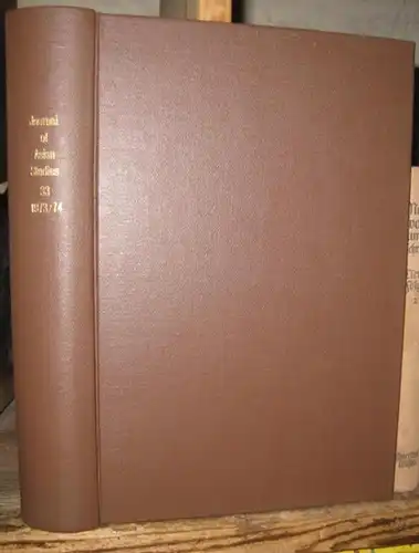 Asian Studies, Association for. - texts by John Adams and Balu Bumb / Arif Dirlik / Frank F. Conlon / K. G. Machado and many others: The journal of Asian Studies. Annual index. Volume XXXIII, numbers 1 - 4, November 1973 - August 1974. - From the contents