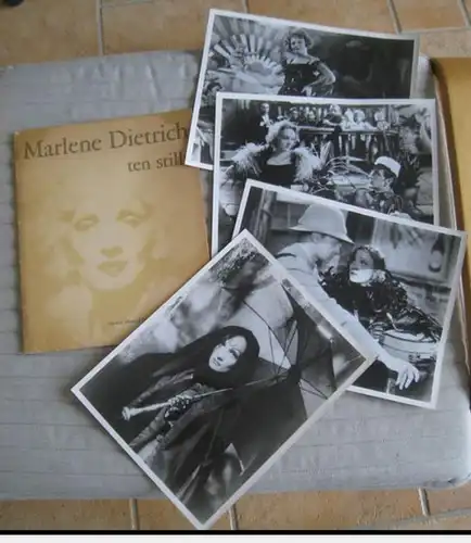 Dietrich, Marlene: Marlene Dietrich - ten stills. - HERE: 7 of 10 !! - Containing: 1) As Lola Lola ( The Blue Angel ) / 2) As Amy Jolly ( Morocco ) / 3) As Shanghai Lilly ( Shanghai Express ) / 6) As Concha ( The devil is a woman ) / 8) As Domini ( The Ga