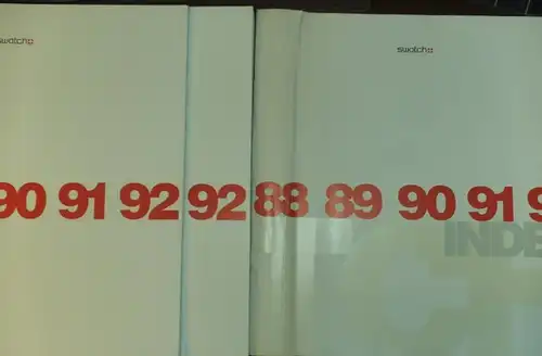 Swatch Press Office / Dieter Egli: Swatch 1983 - 1992. ( Uhren, Armbanduhren, Uhrenkatalog, Swatchuhren, Swatch Automatic, Swatchbrillen, Twinphone, Swatch Eyes, Pop Swatch, Swatch Chrono ). 