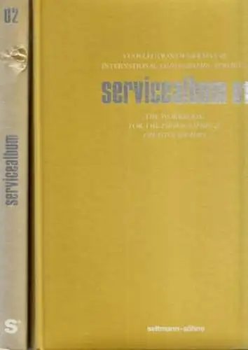 Frank, Oliver - Arno und Bernhard Seltmann (Hrsg.): servicealbum 01 UND servicealbum 02 - 2 Bände der Reihe: Contemporary German & International Photographic Services - The Workbook for Art Buyers & Creatives. 