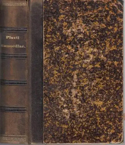 Plautus. - T. Macci Plauti. - Fleckeisen, Alfred: T. Macci Plauti Comoediae. Tomus I et II in 1. Amphitruonem captivos militem gloriosum rudentem trinummum complectens / Asinariam Bacchides curculionem pseudulum stichum complectens. Ex recognitione Alfred