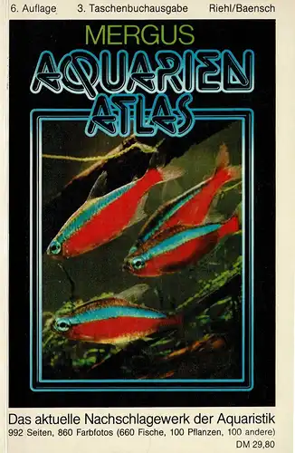 Aquarienatlas 6. Aufl., 3. TB-Ausgabe. 