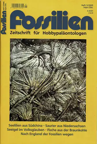 Fossilien. Zeitschrift für Hobbypaläontologen. 22. Jahrgang, Heft 5, September/Oktober 2005. 