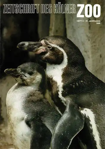 Die Zeitschrift des Kölner Zoos, H. 3, 31. JG. 